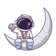 Astro on Moon preview
