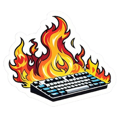 Flaming Keyboard preview